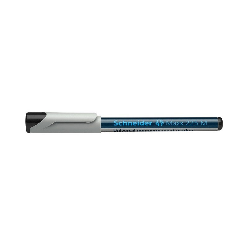 Universal non-permanent marker SCHNEIDER Maxx 225 M, varf 1mm - negru