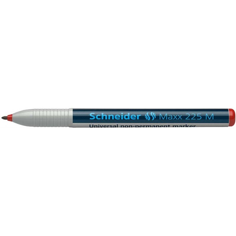 Universal non-permanent marker SCHNEIDER Maxx 225 M, varf 1mm - rosu