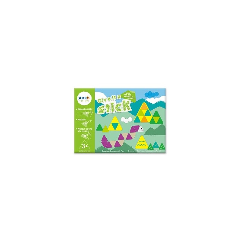 Carte creativa Stick"n Give it a Stick - triunghiuri (+3 ani)