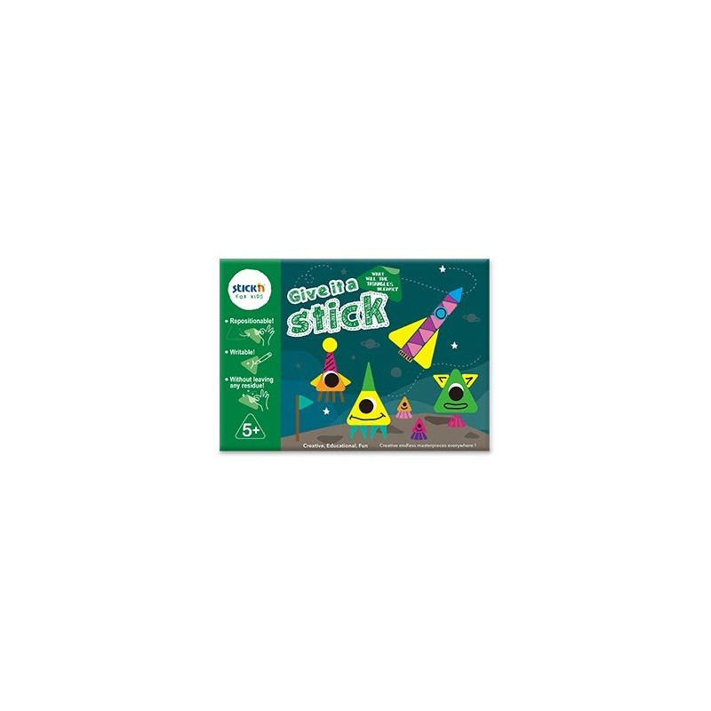 Carte creativa Stick"n Give it a Stick - triunghiuri (+5 ani)