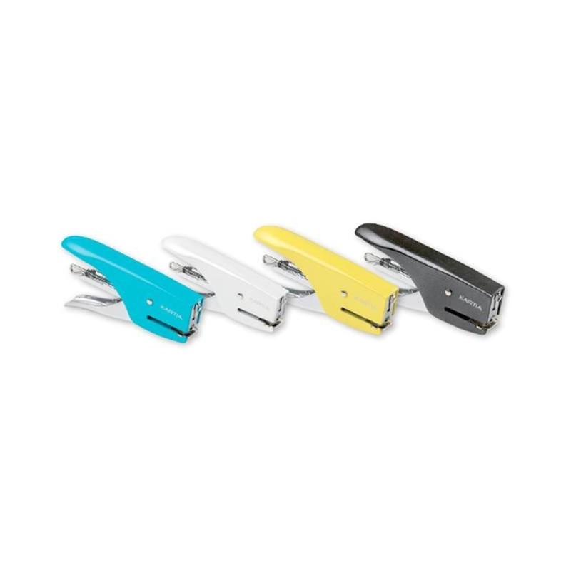 Capsator de mana (tip cleste), 12 coli + 500 capse(nr.10), Kartia 10-M013 - galben