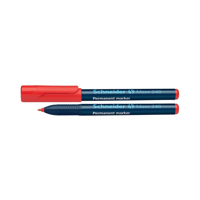 Permanent marker SCHNEIDER Maxx 240, varf rotund 1-2mm - rosu