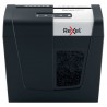 Distrugator documente manual REXEL SECURE MC3, P5, micro-cut (particule), 3 coli, 10l, negru-arginti
