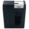 Distrugator documente manual REXEL SECURE MC6, P5, micro-cut (particule), 6 coli, 18l, negru-arginti