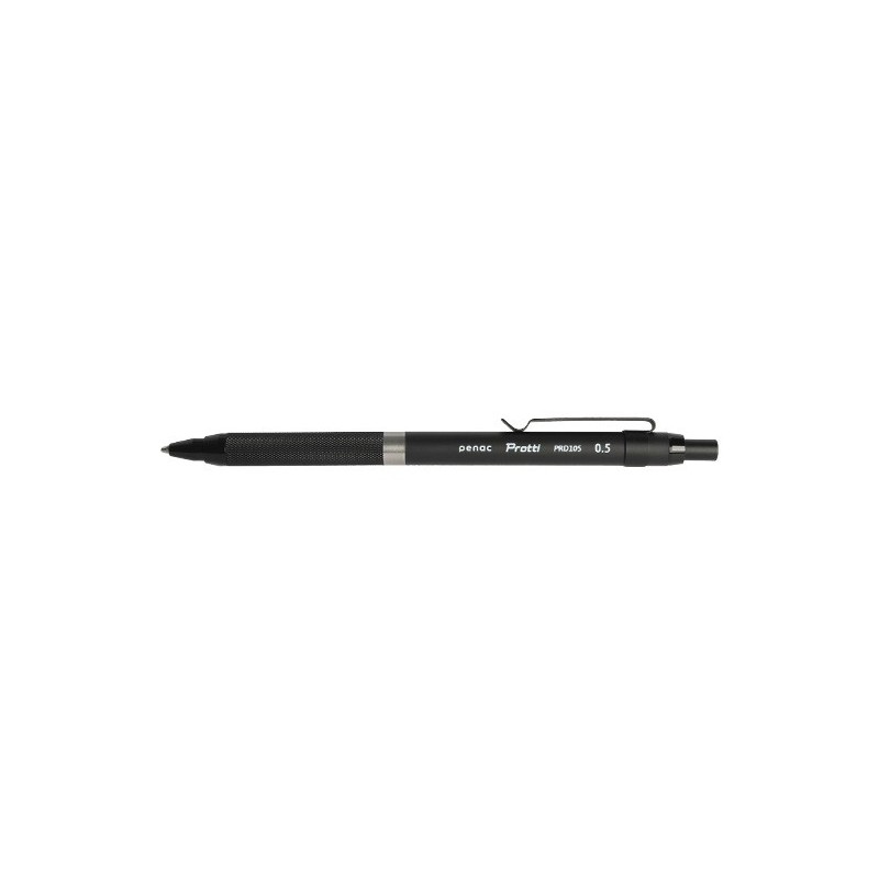 Creion mecanic profesional PENAC Protti PRD-105, 0.5mm, metalic cu varf retractabil - negru
