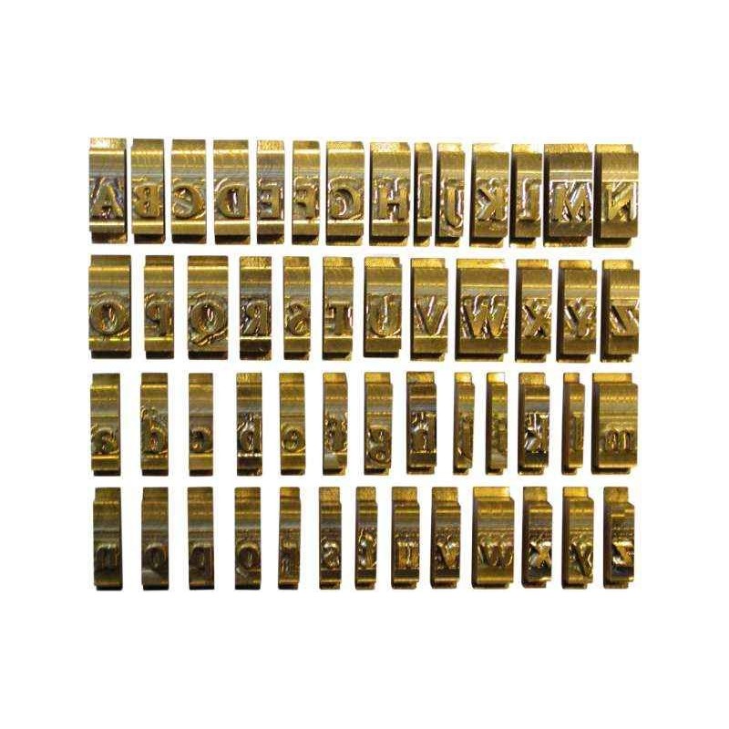 Set litere cu font Romanesc, 5,5 mm, 57 litere/set, OPUS