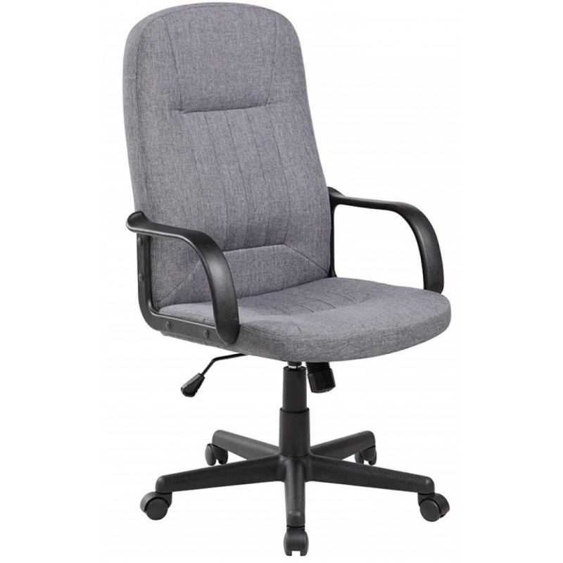 Scaun de birou, brate plastic, rotile, stofa, Office Products Malta - gri