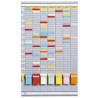 Planner saptamanal cu T-cards, cu 35 de slot-uri, complet, DJOIS - gri deschis