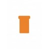 DJOIS T-cards, din hartie, 100buc/set, format 2 - (85 x 48mm, top 60mm) - orange