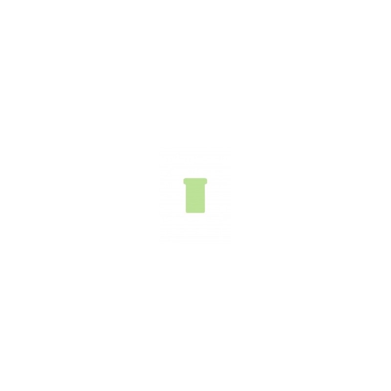 DJOIS T-cards, din hartie, 100buc/set, format 2 - (85 x 48mm, top 60mm) - verde