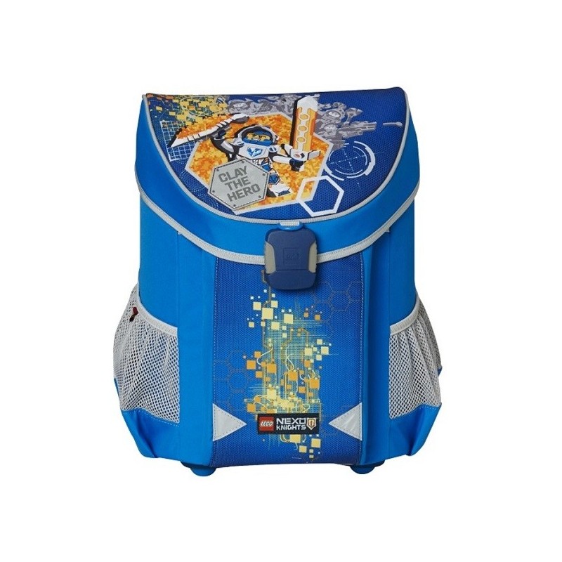 Ghiozdan scoala Easy LEGO Core Line - design bleu Nexo Knights