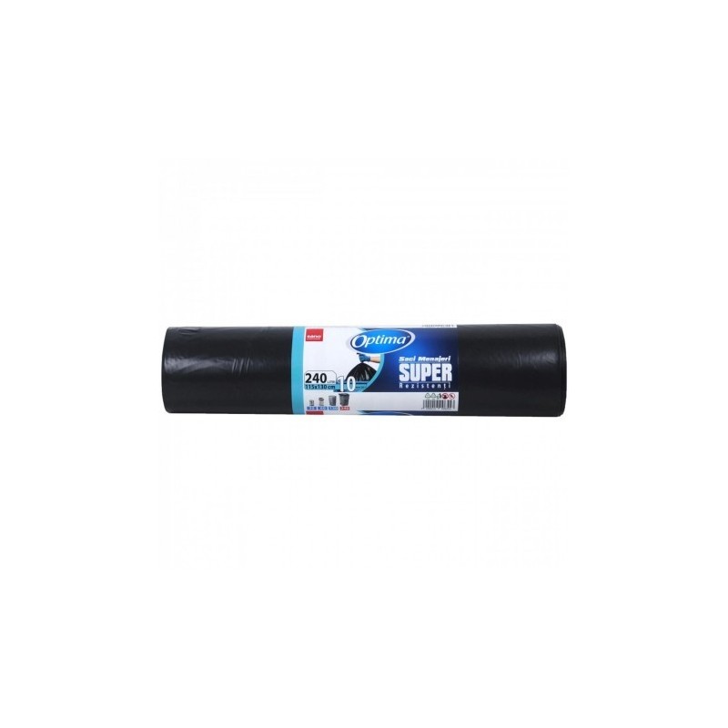 Saci menaj 240L, 10buc/rola, SANO Optima - negri