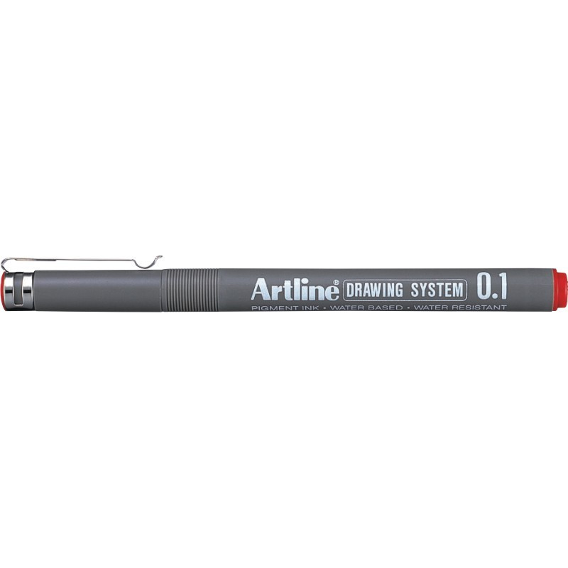 Liner pentru desen tehnic ARTLINE, varf fetru 0.05mm - rosu