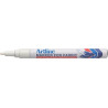Marker ARTLINE for Fabric, pentru marcat pe material textil, corp metalic, varf rotund 1.2mm - alb
