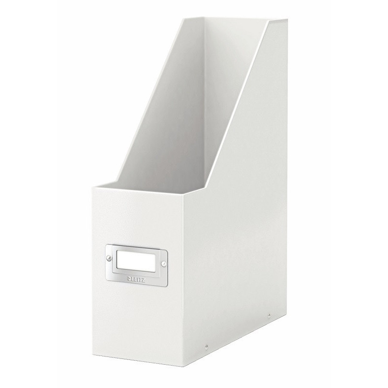 Suport vertical LEITZ WOW Click & Store, pentru documente, carton laminat, A4, alb