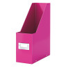 Suport vertical LEITZ WOW Click & Store, pentru documente, carton laminat, A4, roz