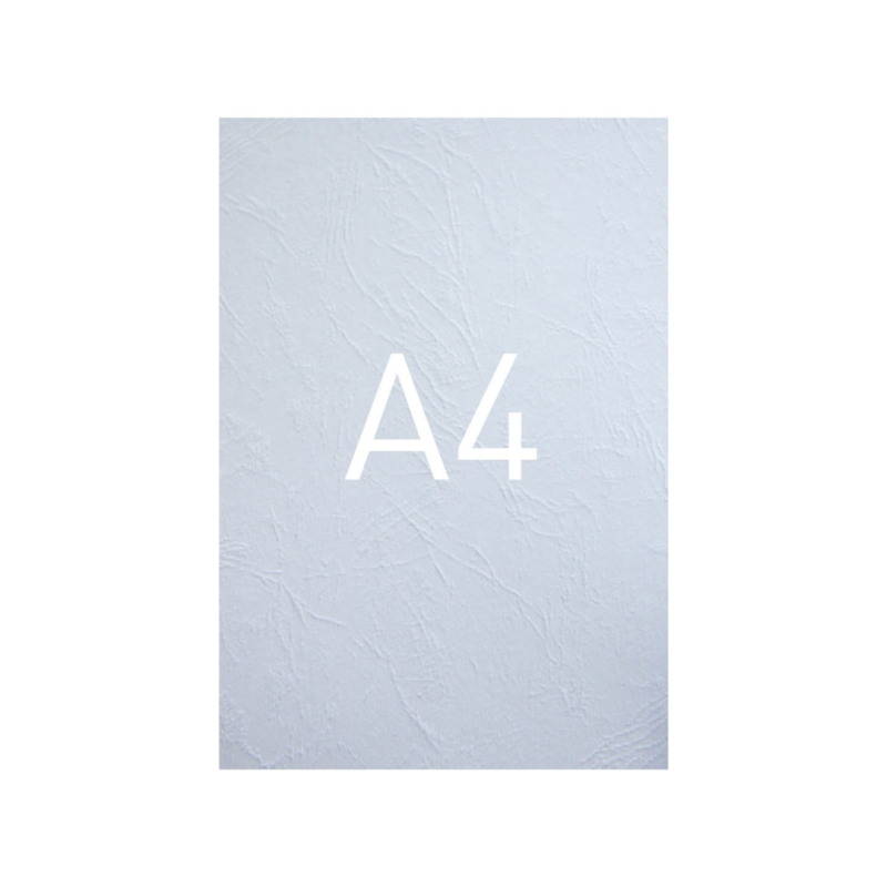 Coperta carton imitatie piele 250g/mp, A4,100/top OPUS - alb