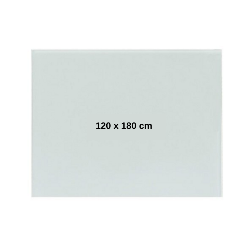 Tabla alba magnetica din sticla, 120 x 180 cm, Optima + Kit (burete, spray, magneti)