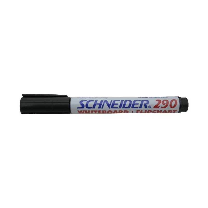 Marker SCHNEIDER Maxx 290, pentru tabla de scris+flipchart, varf rotund 2-3mm - negru