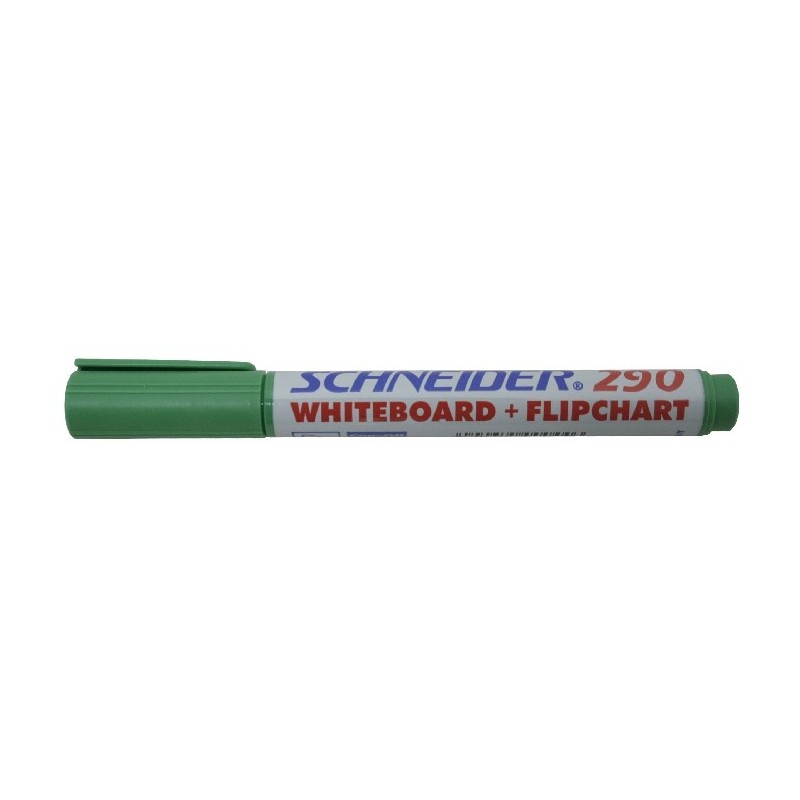 Marker SCHNEIDER Maxx 290, pentru tabla de scris+flipchart, varf rotund 2-3mm - verde