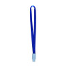 Lanyard textil, 15mm latime,clip retractabil, KEJEA - albastru