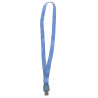 Lanyard textil, 15mm latime,clip metal, KEJEA - cafeniu