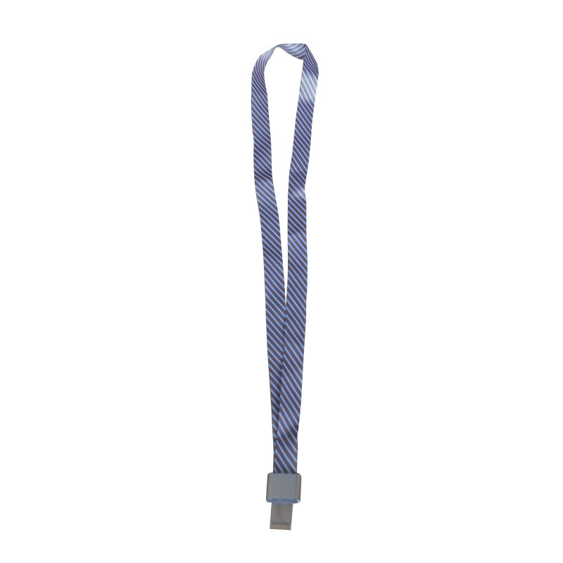 Lanyard textil, 15mm latime,clip metal, KEJEA - gri