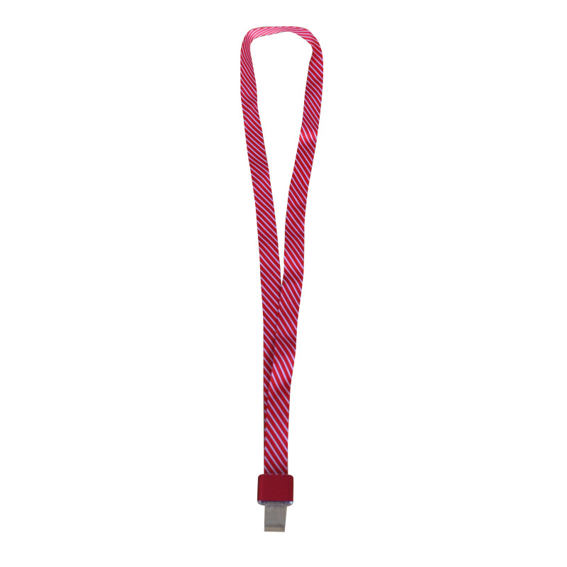 Lanyard textil, 15mm latime,clip metal, KEJEA - rosu