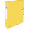 Mapa A4, carton MultiStrat 390gsm, cu elastic, 40mm latime, OXFORD Top File - galben