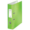 Biblioraft LEITZ 180 WOW, carton laminat, A4, 80 mm, verde