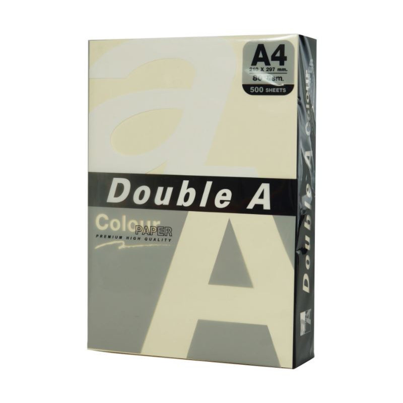 Hartie color pentru copiator A4, 80g/mp, 500coli/top, Double A - pastel ivory