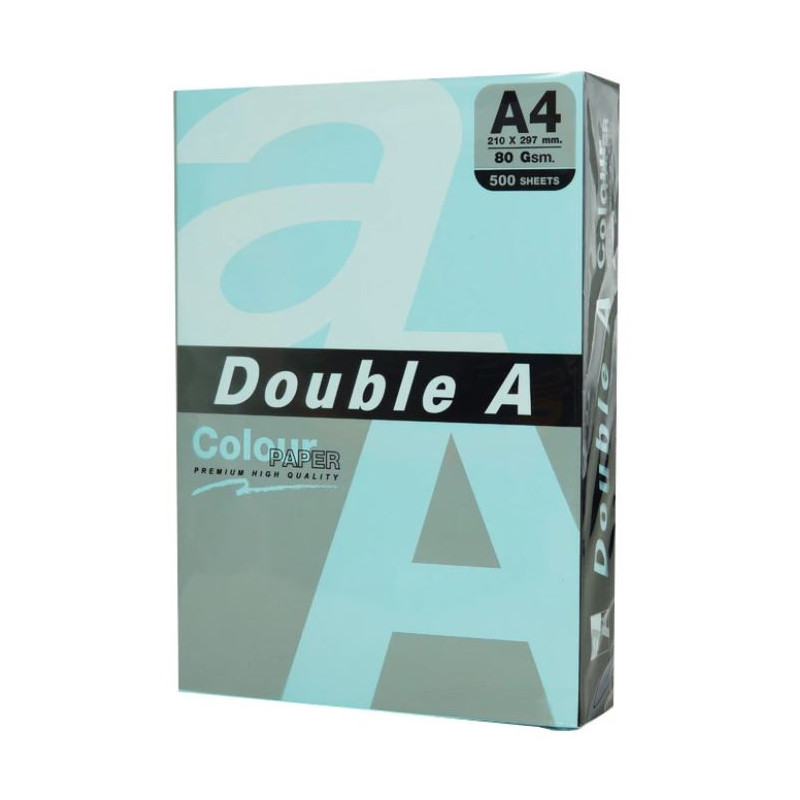 Hartie color pentru copiator A4, 80g/mp, 500coli/top, Double A - pastel ocean