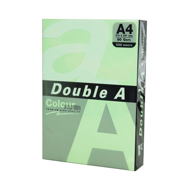 Hartie color pentru copiator A4, 80g/mp, 500coli/top, Double A - pastel emerald