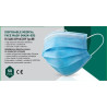 Masca medicala Type IIR - standard EN14683, 3 straturi, unica folosinta, 50 buc/set - alb/albastra