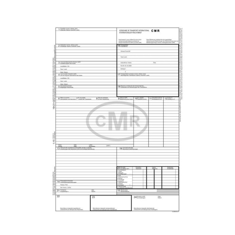 CMR , A4 ,3ex/set ,50set/carnet