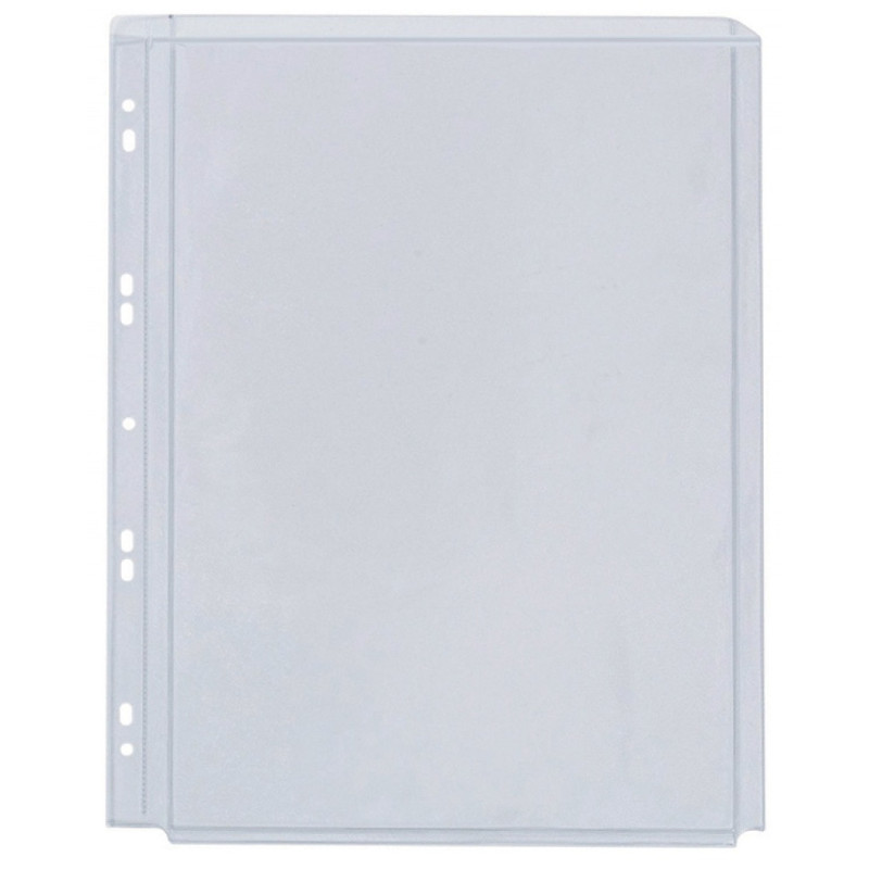 Folie protectie documente A4, cu burduf 28mm, PP - 180 microni, 10/set, Office Products