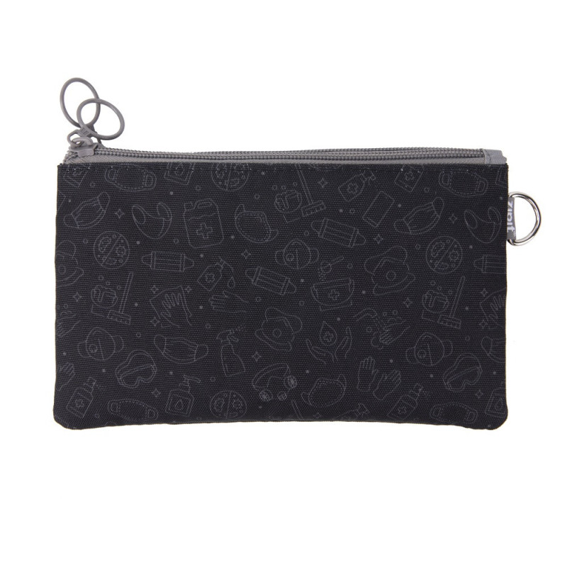 Penar dublu cu fermoar+ masca material textil, ZIPIT Face-It Creature - negru