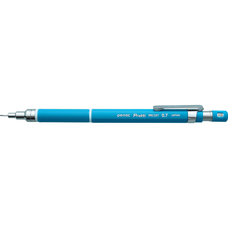 Creion mecanic profesional PENAC Protti PRC-107, 0.7mm, con metalic cu varf cilindric fix - bleu