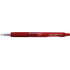 Pix cu gel PENAC Inketti, rubber grip, 0.7mm, corp rosu transparent - scriere rosie