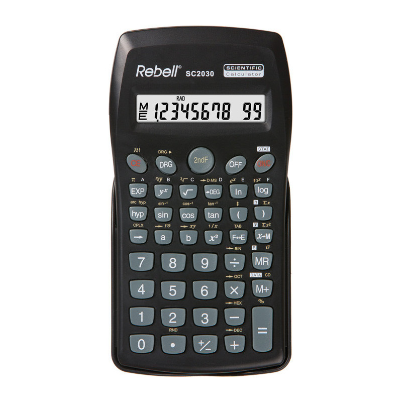 Calculator stiintific, 10 digits, 136 functii, 141 x 75 x 15 mm, Rebell - negru