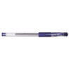 Pix transparent cu gel, rubber grip, 0.5 mm, cerneala rezistenta la apa, DONAU - albastru