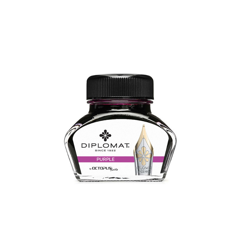 Calimara cu cerneala, 30ml, DIPLOMAT - violet