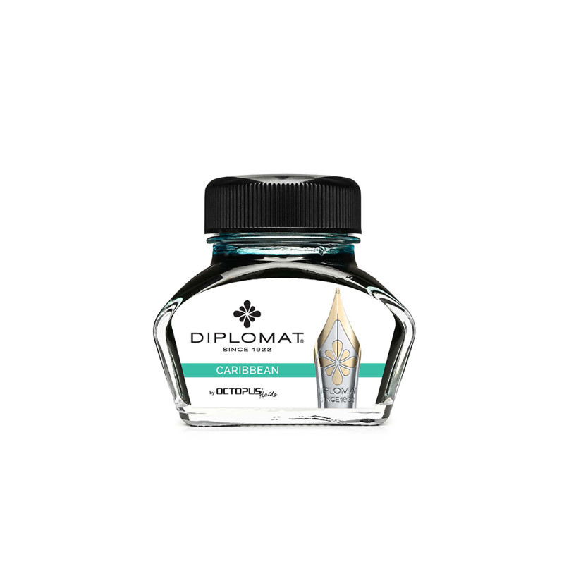 Calimara cu cerneala, 30ml, DIPLOMAT - turcoaz Caribbean