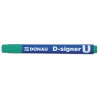Permanent marker, varf rotund 2-4mm, corp plastic, DONAU D-Signer U - verde