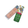 Creioane acuarela DERWENT Academy, cutie metalica, 6 buc/set, culori metalizate