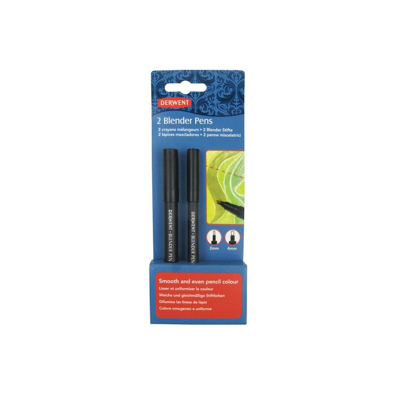 Marker DERWENT Professional, pentru amestec si estompare, 2 buc/ set, varf tip glont, 2 si 4 mm, bli