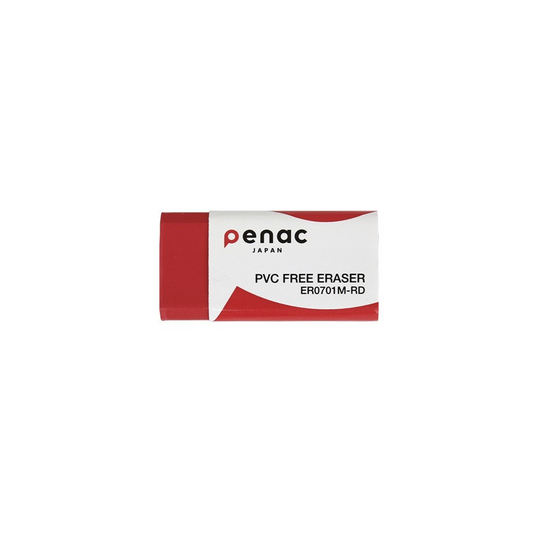 Radiera mare PENAC , 100% cauciuc, 59 x 21 x 10mm - culoare rosie