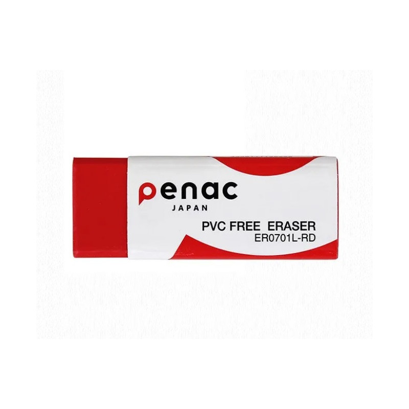 Radiera medie PENAC , 100% cauciuc, 43 x 21 x 13mm - culoare rosie
