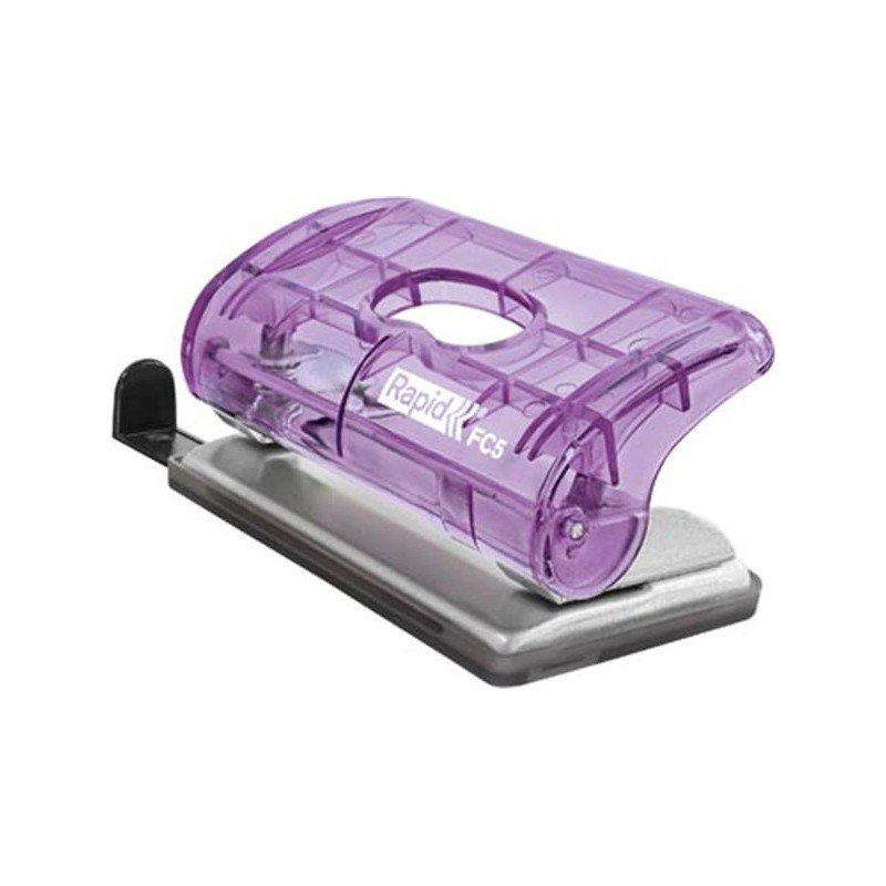 Perforator platic Rapid Colour"Breeze FC5, 10 coli, cutie, lavanda