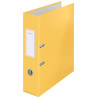Biblioraft LEITZ 180° Cosy, carton laminat, A4, 80 mm, galben chihlimbar